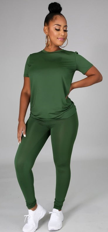 Green with Envy 2pc lounge set