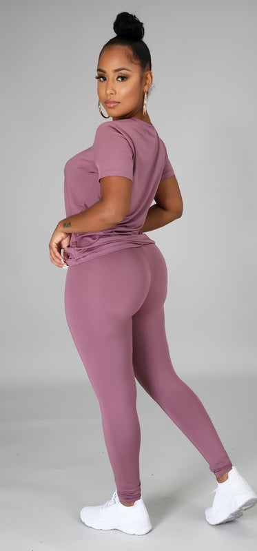 Lavender 2pc Legging set