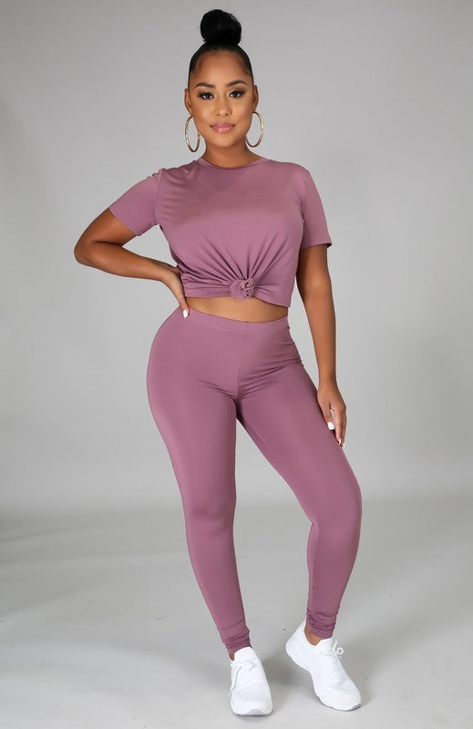 Lavender 2pc Legging set